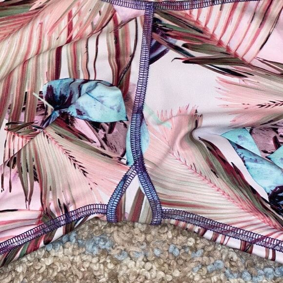 Jiva Active Leggings Tropical Pattern XS - Picture 10 of 13